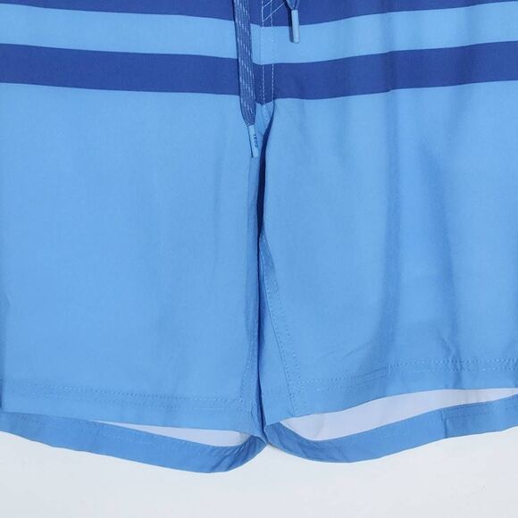 Izod Blue Stripe Swim Trunks NWT Size XXL Izod Saltwater Blue Swim Shorts - Picture 4 of 9